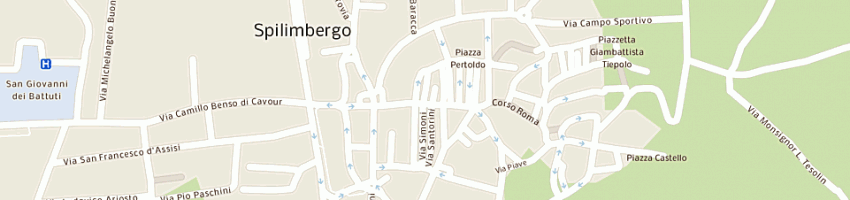 Mappa della impresa donadon succ snc a SPILIMBERGO