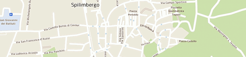 Mappa della impresa raffo antonio a SPILIMBERGO
