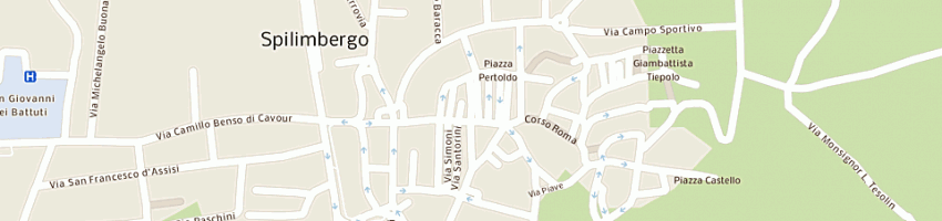 Mappa della impresa lobem snc di mongiat claudio e c a SPILIMBERGO