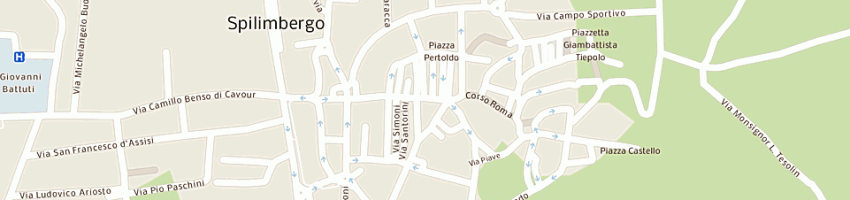 Mappa della impresa bar gelateria dolomiti a SPILIMBERGO