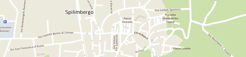 Mappa della impresa calzature desiree di leon monica a SPILIMBERGO