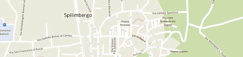 Mappa della impresa benedetti bruno a SPILIMBERGO