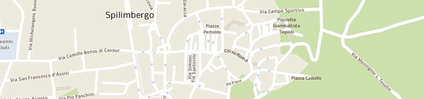 Mappa della impresa anna lizzi snc di paolo comelloe lizzi anna rita a SPILIMBERGO