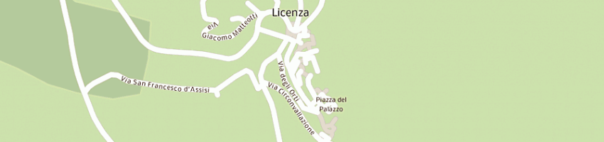 Mappa della impresa universita' agraria civitella licenza a LICENZA