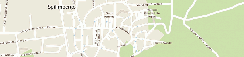 Mappa della impresa pasticceria corso roma di merluzzi luigi a SPILIMBERGO