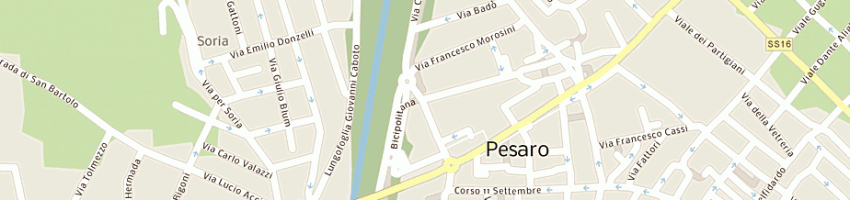 Mappa della impresa centro socio-culturale maria rossi a PESARO