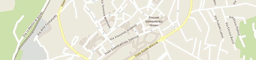 Mappa della impresa gerini giancarlo a FABRIANO