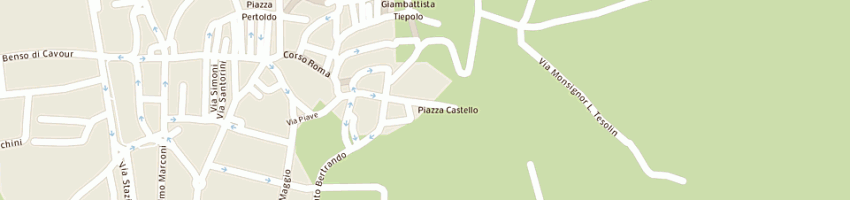 Mappa della impresa ristorante la torre srl a SPILIMBERGO