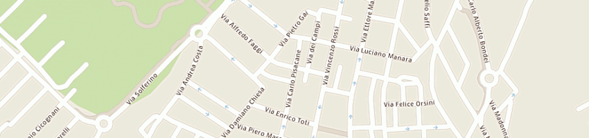 Mappa della impresa boccarossa davide a PESARO