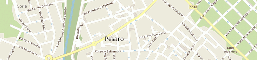 Mappa della impresa parrucchiera cesarina a PESARO