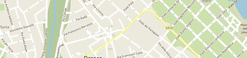 Mappa della impresa mail boxes etc a PESARO