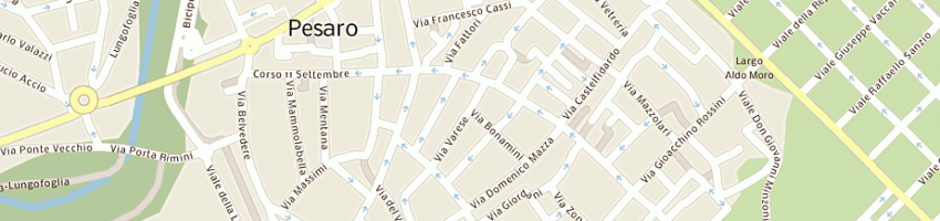 Mappa della impresa iniziativa immobiliare srl a PESARO