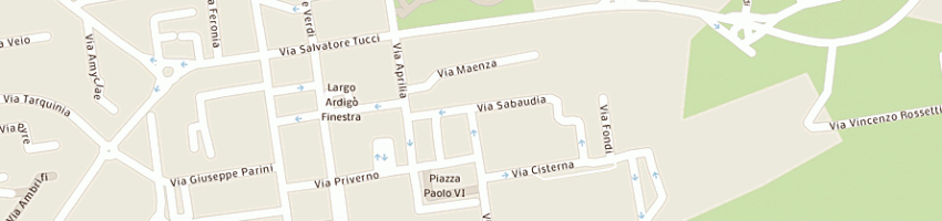 Mappa della impresa gardenia servizi di pulimento, igiene ambientale e giardinaggio sas a LATINA