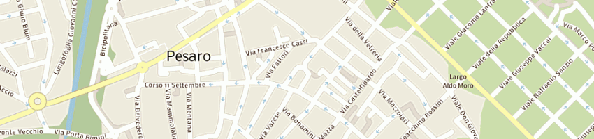 Mappa della impresa ristorante cinese pechino di zheng xiaohe e c sas a PESARO