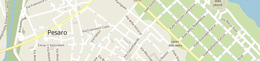 Mappa della impresa bettini carlo a PESARO