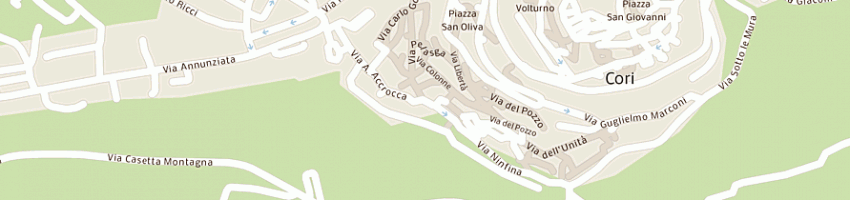 Mappa della impresa pizzeria vesuvio di cuccarese domenico a CORI