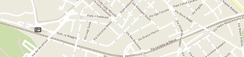 Mappa della impresa marmi genga di tamburini vandro e c snc a PESARO