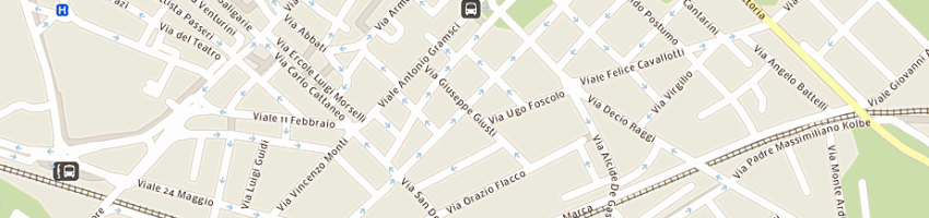 Mappa della impresa caffe' manzoni sas di favilli barbara e c a PESARO