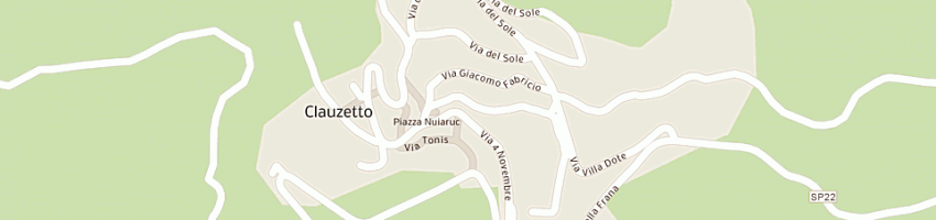 Mappa della impresa farmacia contessotto paolo a CLAUZETTO