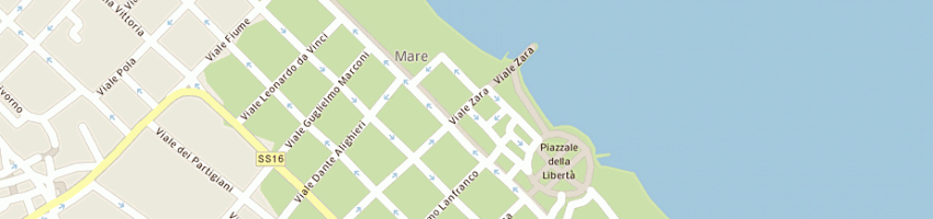 Mappa della impresa ristorante moletto snc di facondini stefano e c a PESARO