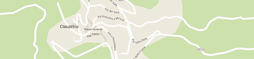 Mappa della impresa parrocchia san martino d'asio - sacro cuore di gesu' a CLAUZETTO