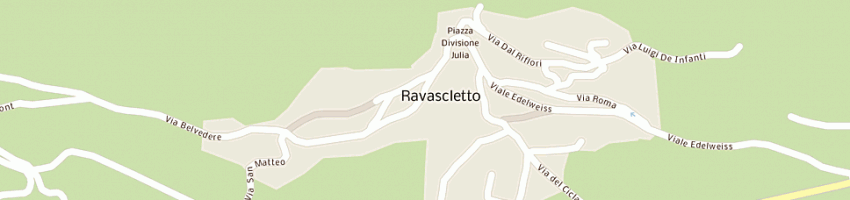 Mappa della impresa bar sport a RAVASCLETTO