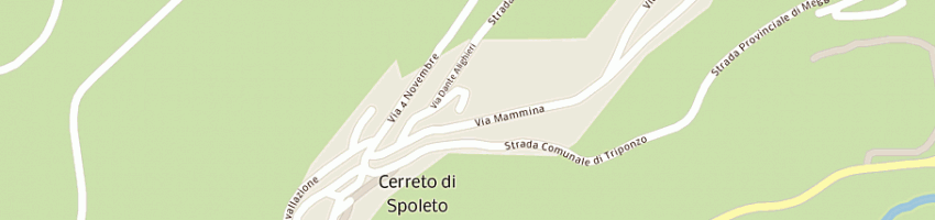 Mappa della impresa hotel ristorante belvedere srl a CERRETO DI SPOLETO