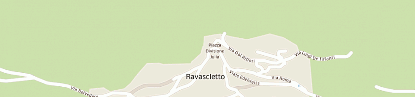 Mappa della impresa alpimarket snc di plozner antonello e caciagli manuela a RAVASCLETTO