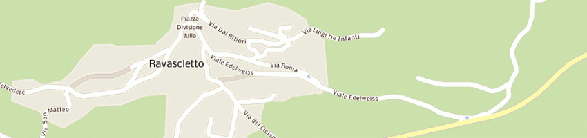 Mappa della impresa bar edelweiss a RAVASCLETTO