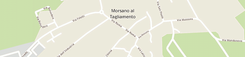 Mappa della impresa piasentin giovanni a MORSANO AL TAGLIAMENTO