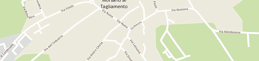 Mappa della impresa supermercati bertoni (srl) a MORSANO AL TAGLIAMENTO