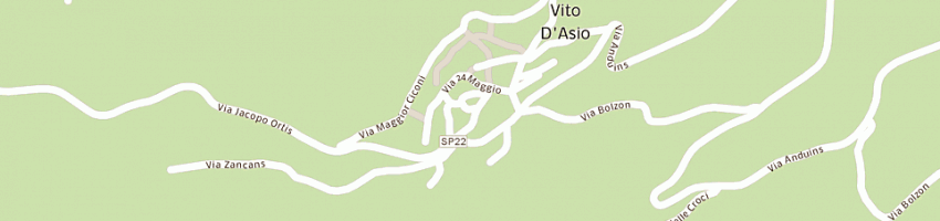 Mappa della impresa farmacia iris di cobino m e tanga r snc a VALLATA