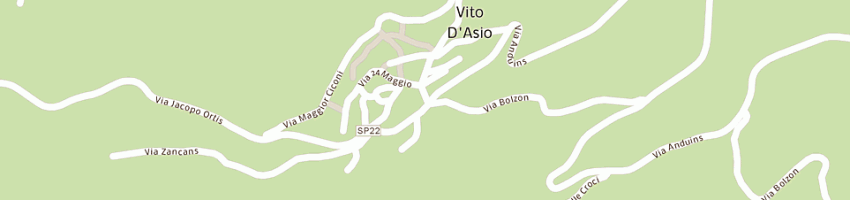 Mappa della impresa menegon gianni a VITO D ASIO