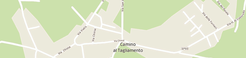 Mappa della impresa gregoris silvano p a CAMINO AL TAGLIAMENTO
