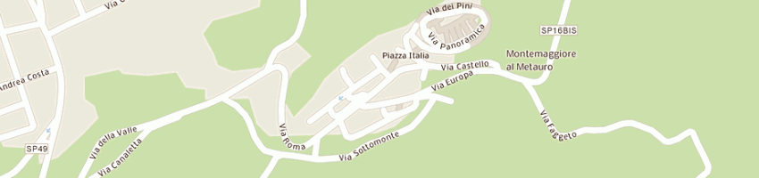 Mappa della impresa rossi e signoracci di rossi g e c snc a MONTEMAGGIORE AL METAURO