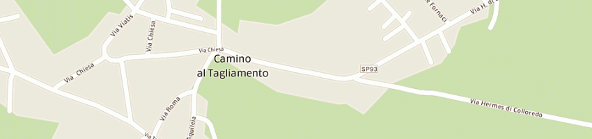 Mappa della impresa zanin pietro a CAMINO AL TAGLIAMENTO
