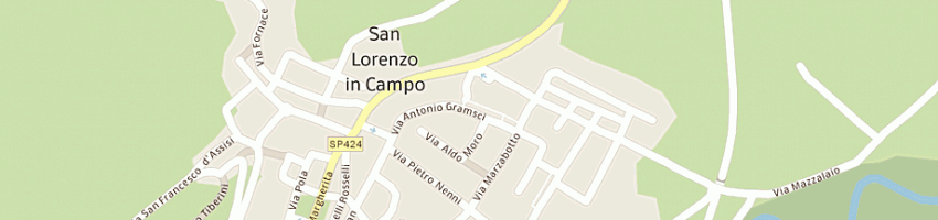 Mappa della impresa centro dentale san lorenzo srl a SAN LORENZO IN CAMPO
