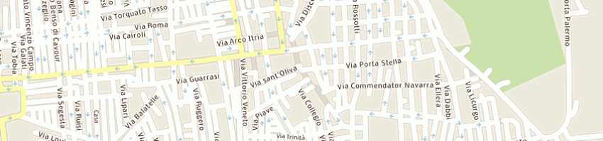 Mappa della impresa blues road cafe' snc di maria elena di leonardo e c a ALCAMO
