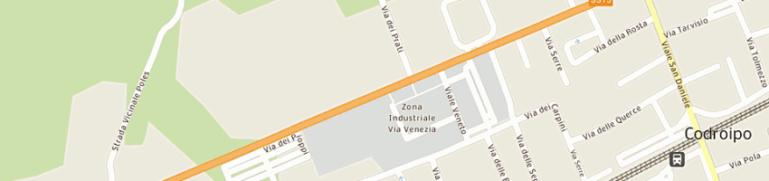 Mappa della impresa bar da teto a CODROIPO