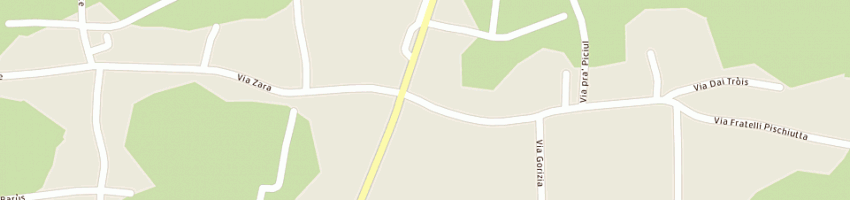 Mappa della impresa zanutto patricia a SAN DANIELE DEL FRIULI