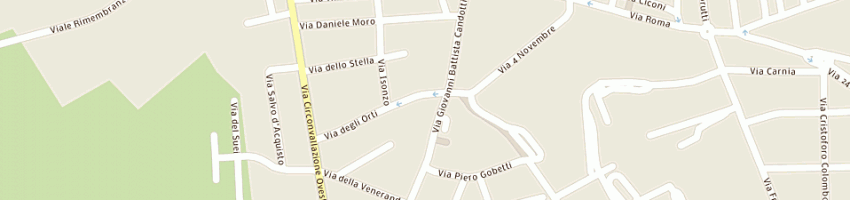 Mappa della impresa rem di berte' stefano e c sas a CODROIPO