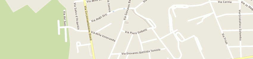 Mappa della impresa la clinica degli animali sa dr a bernava e dr b guarin a CODROIPO
