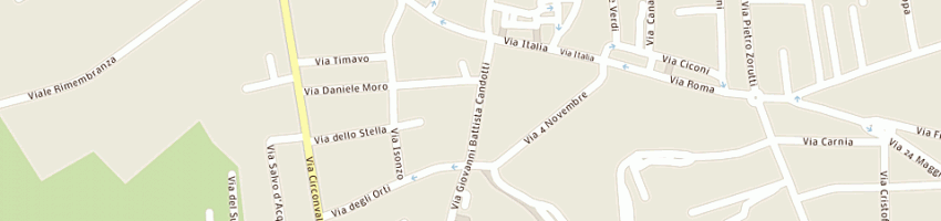 Mappa della impresa turchetti snc di turchetti gastone e magrino renata a CODROIPO