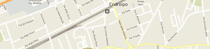 Mappa della impresa autoscuola zoratto a CODROIPO