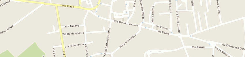 Mappa della impresa inco pubblicita' srl a CODROIPO