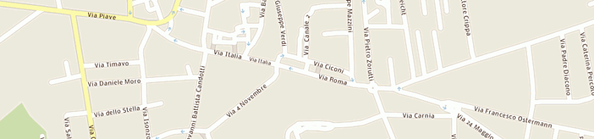 Mappa della impresa elena e laura snc di de giusti elena e locatelli laura a CODROIPO
