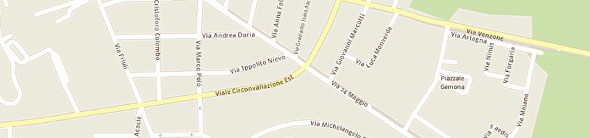 Mappa della impresa gala snc di gardisan steve e c a CODROIPO