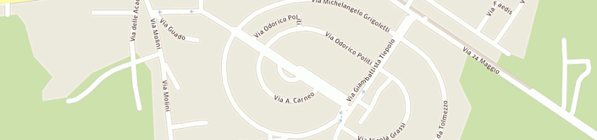 Mappa della impresa peressini auto srl a CODROIPO
