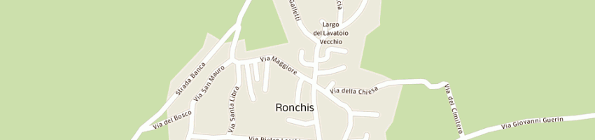 Mappa della impresa poste e telecomunicazioni a RONCHIS