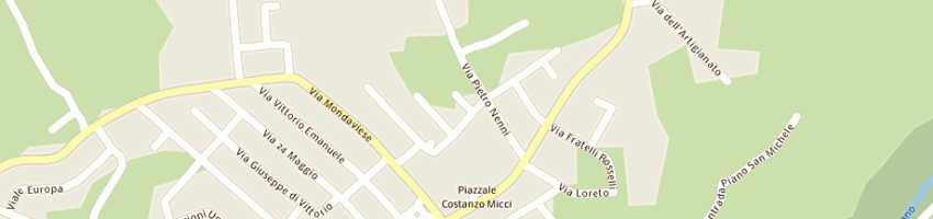 Mappa della impresa farmacia ambrosini-ambrosini dr giovanni a MONDAVIO